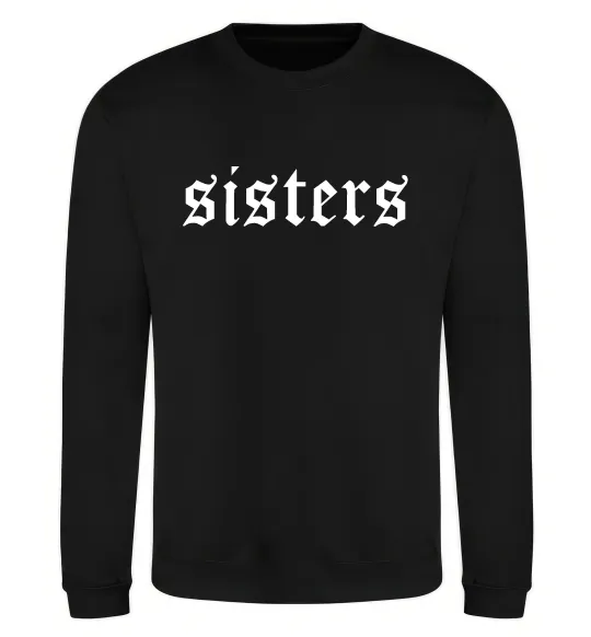 Свитшот Sisters gothic Черный фото