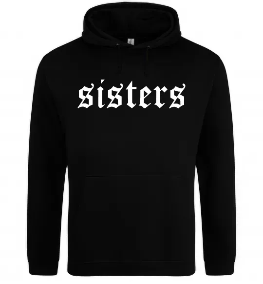 Жіноча толстовка (худі) Sisters gothic Чорний фото
