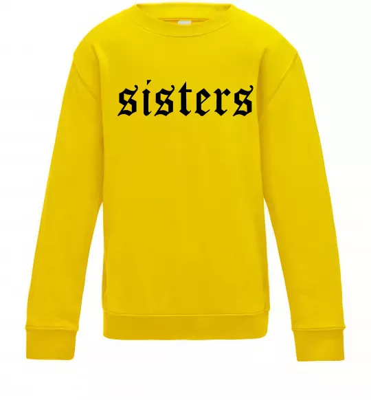 Детский Свитшот Sisters gothic Солнечно желтый фото