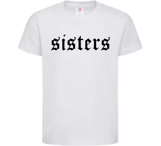 Дитяча футболка Sisters gothic Білий фото