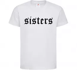 Детская футболка Sisters gothic Белый фото