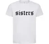 Дитяча футболка Sisters gothic Білий фото