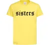 Дитяча футболка Sisters gothic Лимонний фото