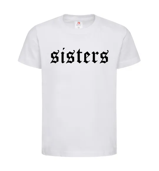 Детская футболка Sisters gothic Белый фото