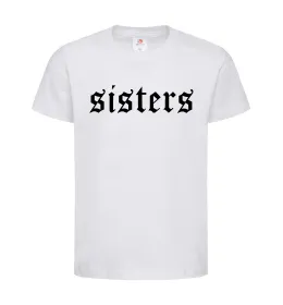 Детская футболка Sisters gothic Белый фото