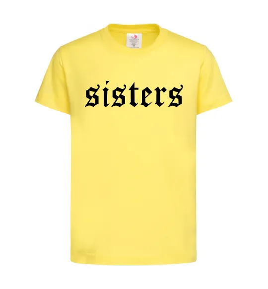 Детская футболка Sisters gothic Лимонный фото