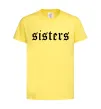 Детская футболка Sisters gothic Лимонный фото