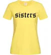 Женская футболка Sisters gothic Лимонный фото