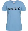 Женская футболка Sisters gothic Голубой фото