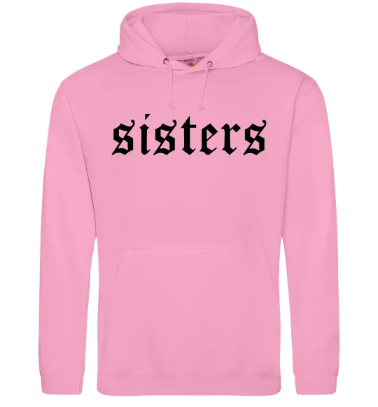 Женская толстовка (худи) Sisters gothic Розовый фото