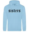 Женская толстовка (худи) Sisters gothic Голубой фото