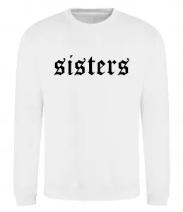 Свитшот Sisters gothic Белый фото