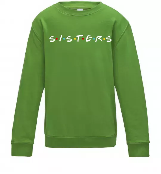 Дитячий світшот Sisters в стилі друзів Лаймовий фото