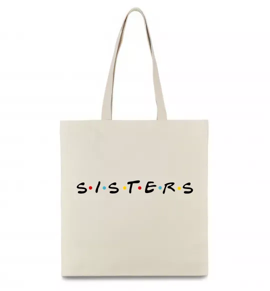 Эко-сумка Sisters в стилі друзів Бежевый фото