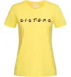 Женская футболка Sisters в стилі друзів Лимонный фото