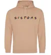 Жіноча толстовка (худі) Sisters в стилі друзів Пісочний фото