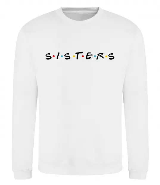 Світшот Sisters в стилі друзів Білий фото