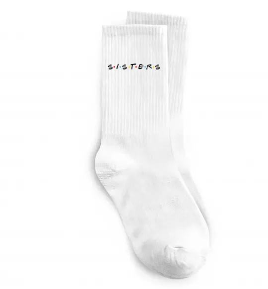 Носки Sisters в стилі друзів Белый фото