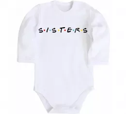 Детский боди Sisters в стилі друзів Белый фото