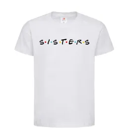 Детская футболка Sisters в стилі друзів Белый фото