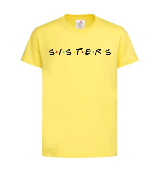 Детская футболка Sisters в стилі друзів Лимонный фото
