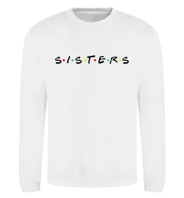 Свитшот Sisters в стилі друзів Белый фото