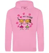 Жіноча толстовка (худі) I love my sister малюнок Рожевий фото