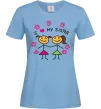Женская футболка I love my sister малюнок Голубой фото