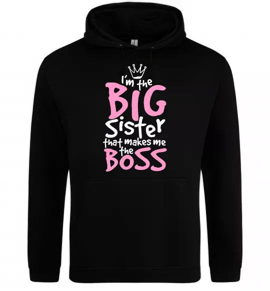 Жіноча толстовка (худі) Big sister Boss Чорний фото