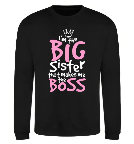 Свитшот Big sister Boss Черный фото
