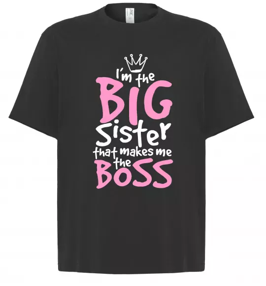Футболка Оверсайз Big sister Boss Черный фото