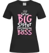 Женская футболка Big sister Boss Черный фото