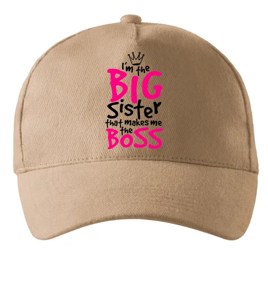 Кепка Big sister Boss Песочный фото
