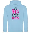Жіноча толстовка (худі) Big sister Boss Блакитний фото
