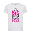 Дитяча футболка Big sister Boss Білий фото