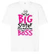 Футболка Оверсайз Big sister Boss Белый фото