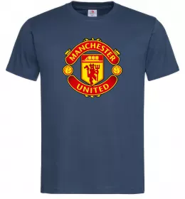 Чоловіча футболка Manchester United logo, колір - темно-синій, розмір - М Темно-синій фото