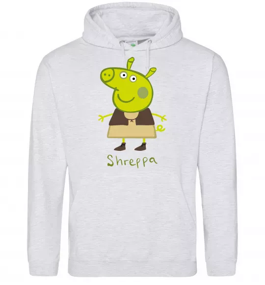 Мужская толстовка (худи) Shreppa Серый меланж фото