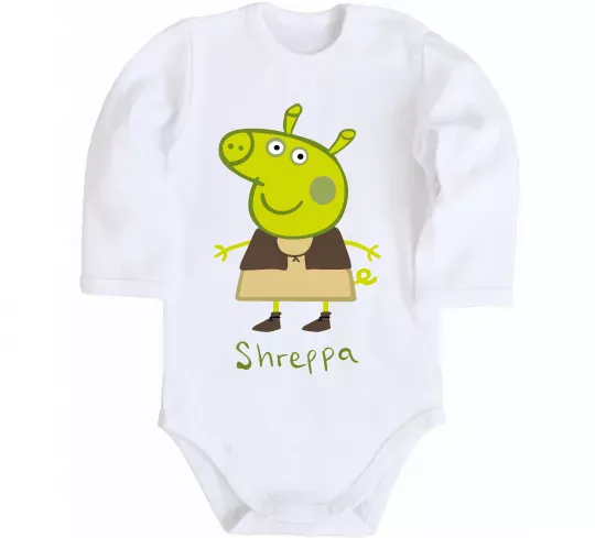 Дитячий бодік Shreppa Білий фото