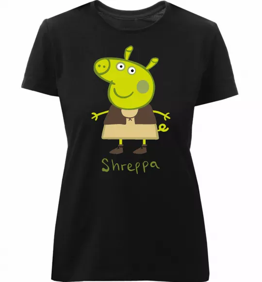 Жіноча преміум футболка Shreppa Чорний фото