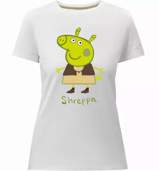 Жіноча преміум футболка Shreppa Білий фото