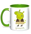 Чашка с цветной ручкой Shreppa Зеленый фото