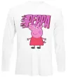Лонгслив Peppa вогняний напис Белый фото