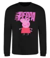 Свитшот Peppa вогняний напис Черный фото