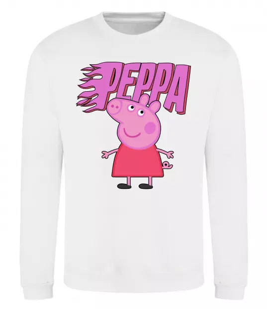 Свитшот Peppa вогняний напис Белый фото
