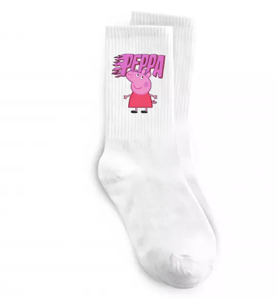 Носки Peppa вогняний напис Белый фото
