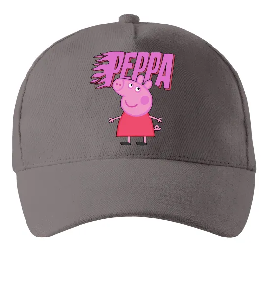 Кепка Peppa вогняний напис Серый фото