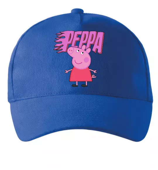 Кепка Peppa вогняний напис Ярко-синий фото