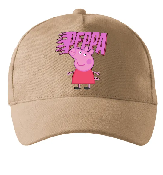Кепка Peppa вогняний напис Песочный фото