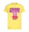 Дитяча футболка Peppa вогняний напис Лимонний фото